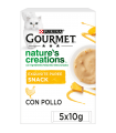 GOURMET NATURE´S CREATIONS PURE POLLO/CALABAZA 5X10GR