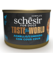 SCHESIR PERRO TASTE AGNELLO, CORDERO Y COUS COUS 150GR