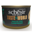 SCHESIR PERRO TASTE POLLO CON CARBONARA 150GR