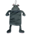 HIPOPOTAMO DE PELUCHE CRUJIDO Y SONIDO COLOR GRIS 35 CM