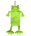 RANA DE PELUCHE CRUJIDO Y SONIDO COLOR VERDE 35 CM