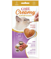 CATIT CREAMY SUPERFOOD CORDERO QUINOA Y CHIA 4X10GR