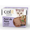 CATIT CUISINE PATE DE PAVO CON POLLO Y JAMON 95GR