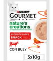 GOURMET NATURE´S CREATIONS PURE BUEY/TOMATE 5X10GR