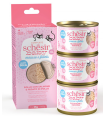 SCHESIR CAT BABY MOUSSE & FILETES POLLO CON SALMON 3X55GR