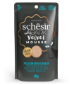 SCHESIR CAT DARK MOUSSE POLLO Y HUEVO 80GR