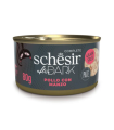 SCHESIR CAT DARK PATE POLLO Y TERNERA 80GR