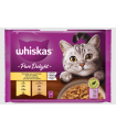 WHISKAS PURE DELIGHT AVES 4X85GR