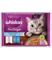 WHISKAS PURE DELIGHT PESCADO 4X85GR